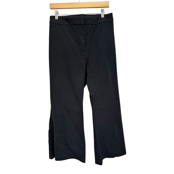 J.Crew Hayden kickout crop pant in bi-stretch cotton black size 20 #aj420 - Picture 1 of 9